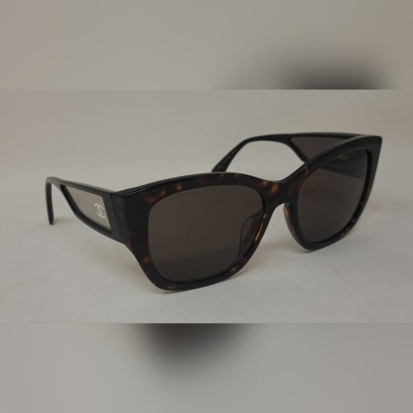 CHANEL Women's Sunglasses 5429 Havana Mirror Arms CC Logo 55-17-140 - Picture 1 of 16